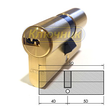 Цилиндры / По типам / Перфорированные цилиндры / Цилиндр ABUS D6 90(40/50) G. Магазин "Ключник" в С-Пб.