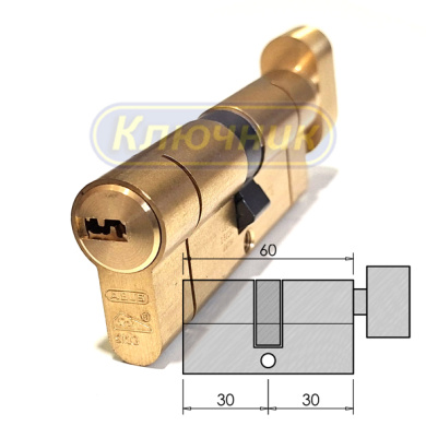 Цилиндр ABUS D10 PS 60(30/30C)G вороток