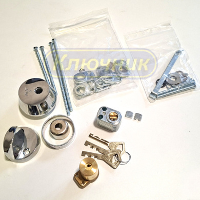 Цилиндр Abloy CY001C CLASSIC CR, Броненакладка + завертка