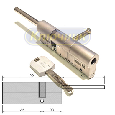 Цилиндр TOKOZ CV PRO300 95(65/30)Ni длинный шток
