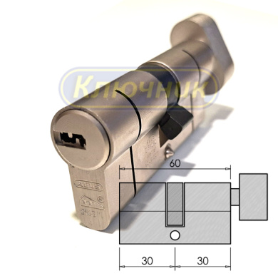 Цилиндр ABUS D10 PS 60(30/30C)N вороток