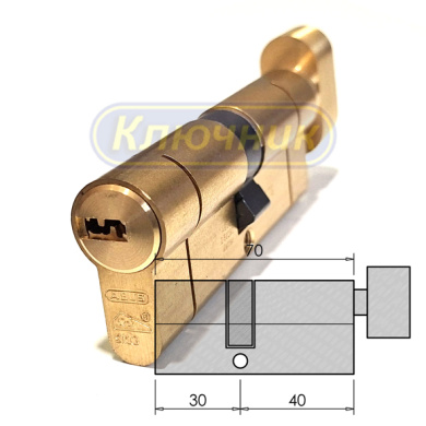 Цилиндр ABUS D10 PS 70(30/40C)G вороток