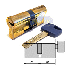 Цилиндры / По типам / Перфорированные цилиндры / Цилиндр APECS XR-70(35/35C)G. Магазин "Ключник" в С-Пб.