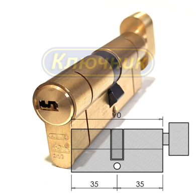 Цилиндр ABUS D10 PS 70(35/35C)G вороток
