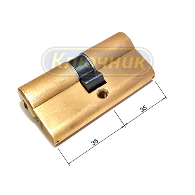 Цилиндры / Перфорированные цилиндры / Цилиндр CISA ASIX OE300 35/35 Brass. Магазин "Ключник" в С-Пб.