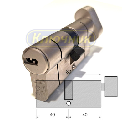 Цилиндр ABUS D10 PS 80(40/40C)N вороток