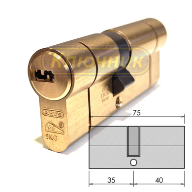 Цилиндр ABUS D10 PS 75(35/40)G
