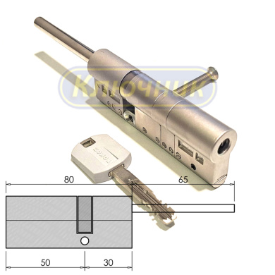 Цилиндр TOKOZ CV PRO300 80(50/30)Ni длинный шток