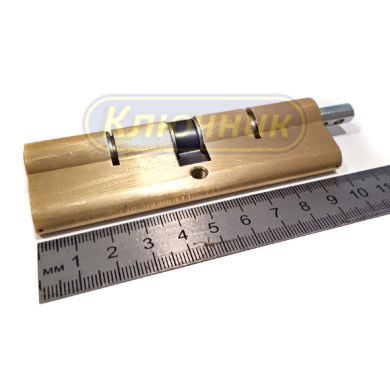 Цилиндры / По типам / Перфорированные цилиндры / Цилиндр CISA ASTRAL OA312 50/50 Brass. Магазин "Ключник" в С-Пб.